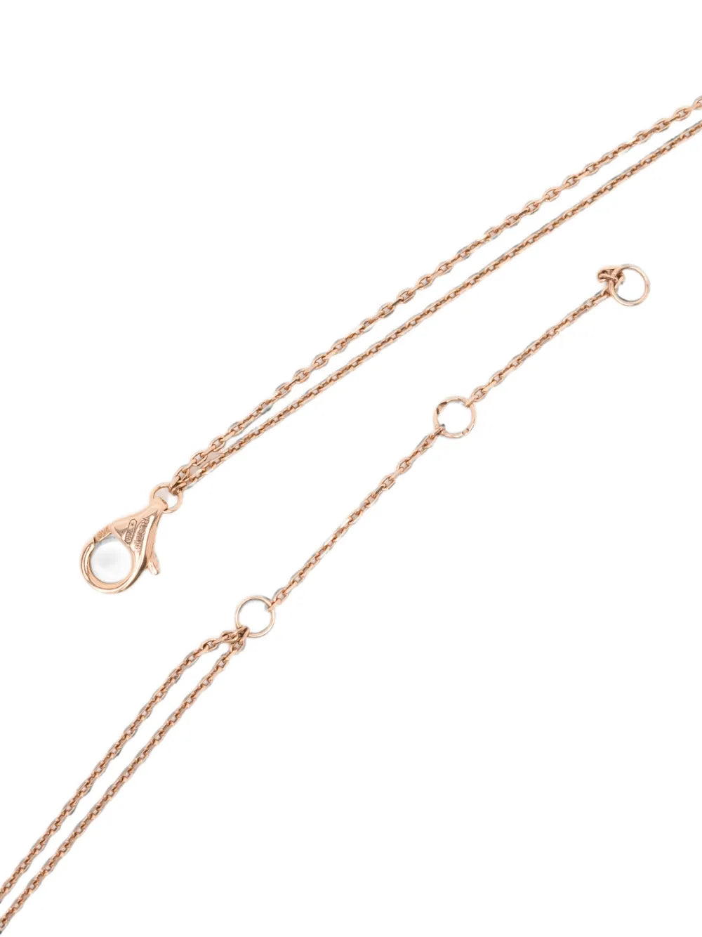 Cartier Tri-Color Gold Trinity Mini Necklace with interlocking gold bands on a delicate chain.