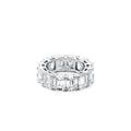 Elegant Boucheron Eternity Ring with a continuous row of sparkling gemstones on a sleek gold band.