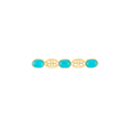 Gucci vintage link and lucite brooch featuring a sophisticated design with clear lucite and gold-tone accents.