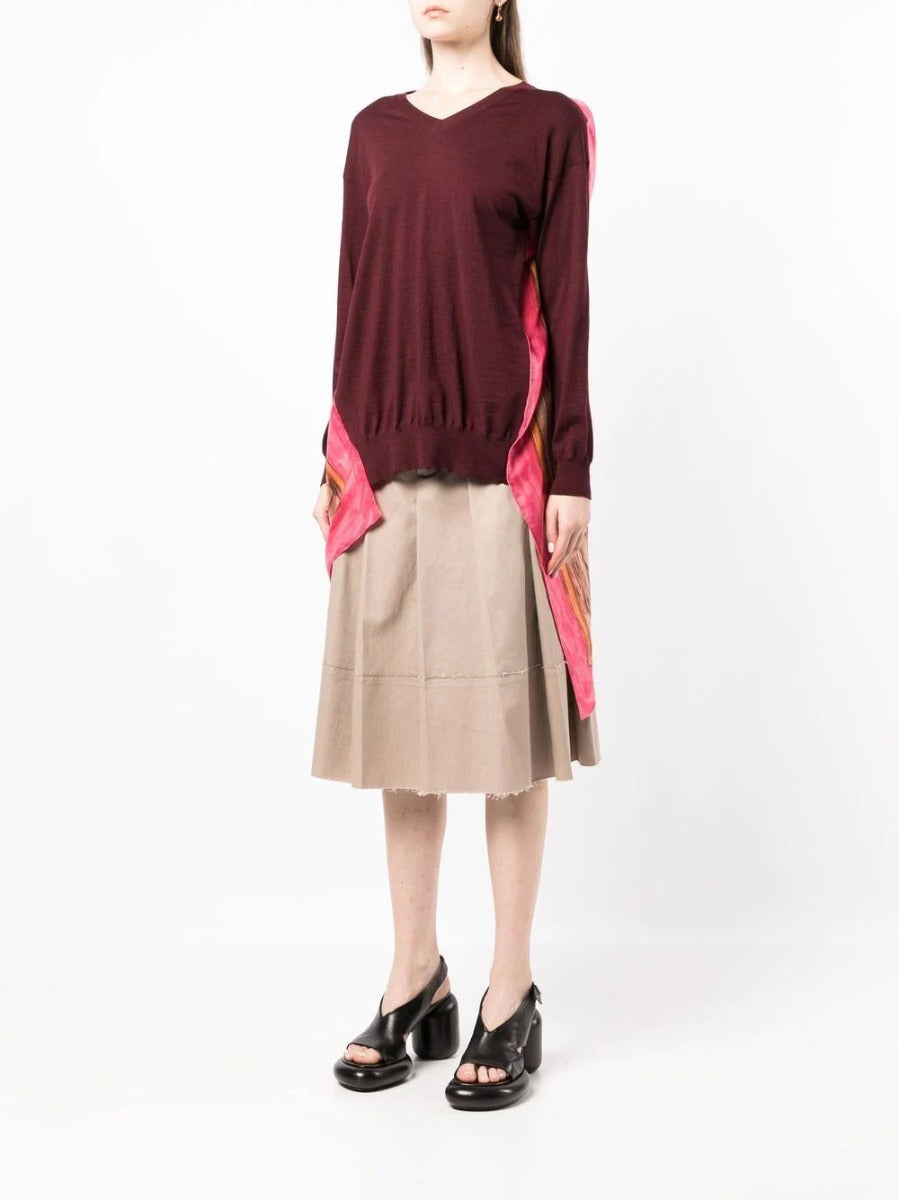 Celine Phoebe Philo wool jumper, cozy knit top in neutral tones, featuring a classic round neckline and relaxed fit.
