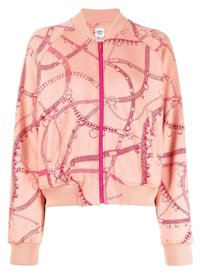 Hermès Tresor de Medor Zip Jacket, stylish blazer with a sleek zipper, featuring luxurious fabric and elegant design.