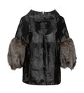 Marni blazer with fur cuff details, tailored fit, stylish front view, perfect for sophisticated winter or fall outfits.