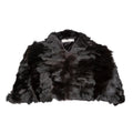 Prada fur bolero blazer with a fitted design and luxurious fur texture, front view showing elegant style and craftsmanship.