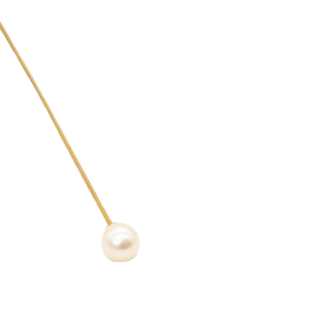 Delfina Delettrez single earring featuring a unique stone design, crafted by designer for a stylish, modern jewelry look.
