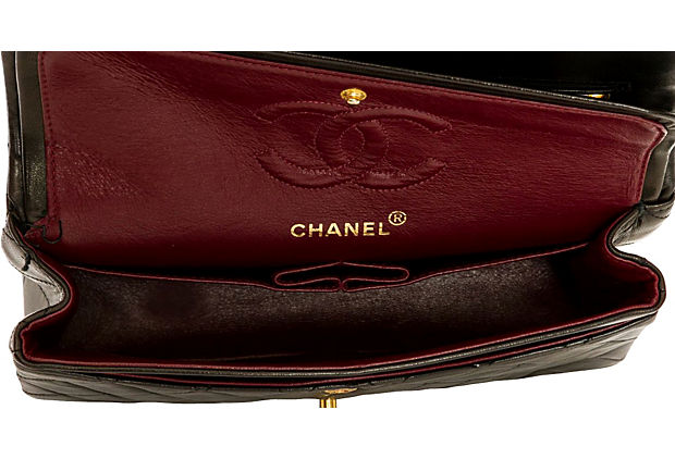 9" Chanel Black Classic Double Flap