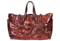 Bottega Veneta Metallic Rust Python Tote