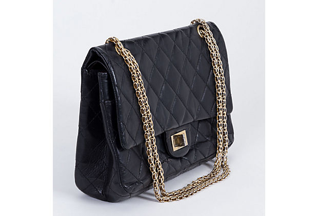 Chanel Black Reissue Gold Jumbo Flap