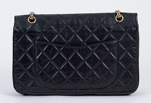 Chanel Black Reissue Gold Jumbo Flap