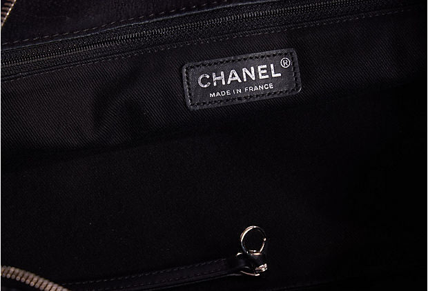 Chanel Black Suede Large Gym Bag